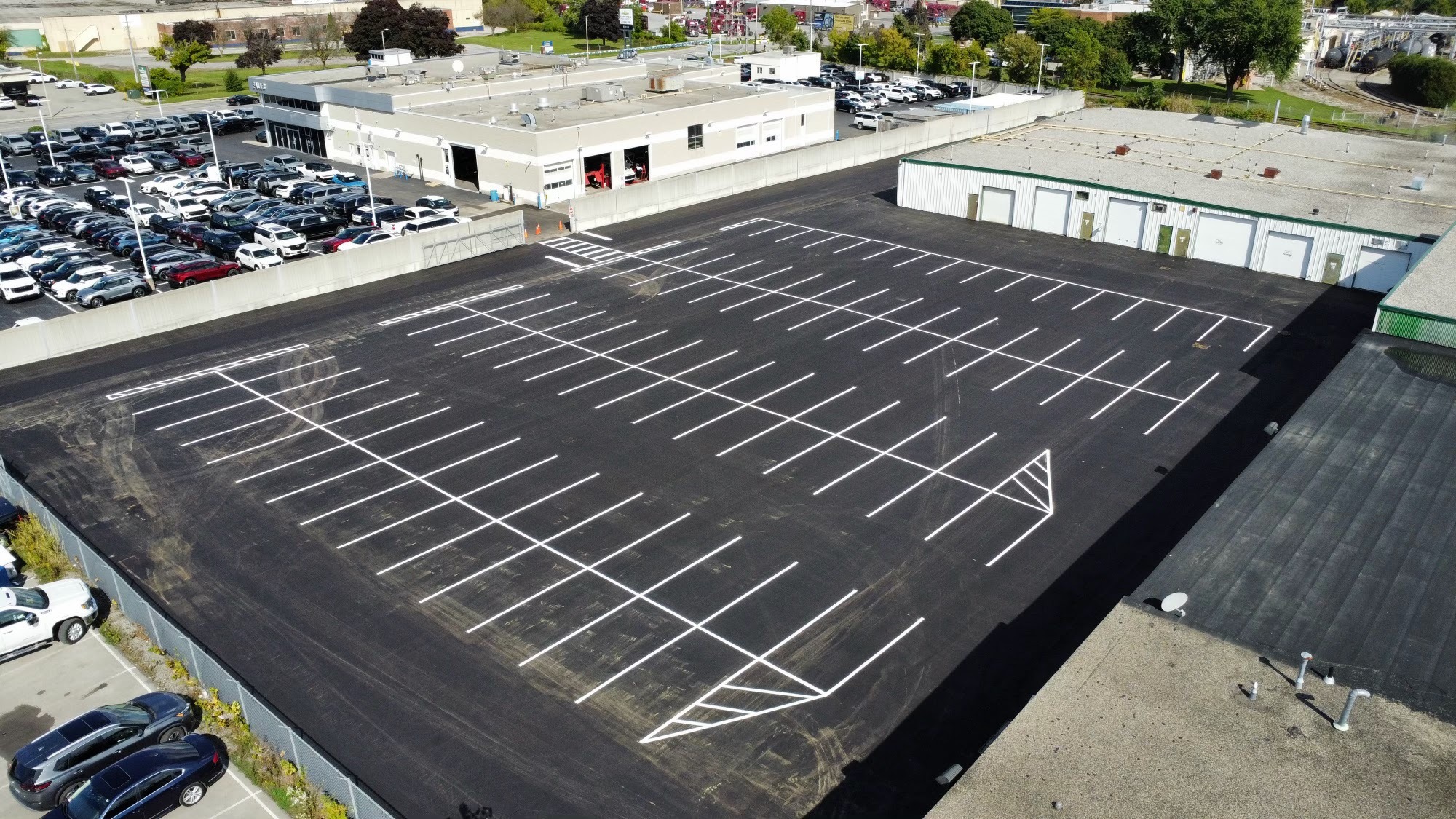 Parking lot line painting Niagara Ontario